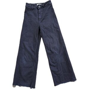 Zara Women's Marine Wide Leg Jeans - Dark Blue